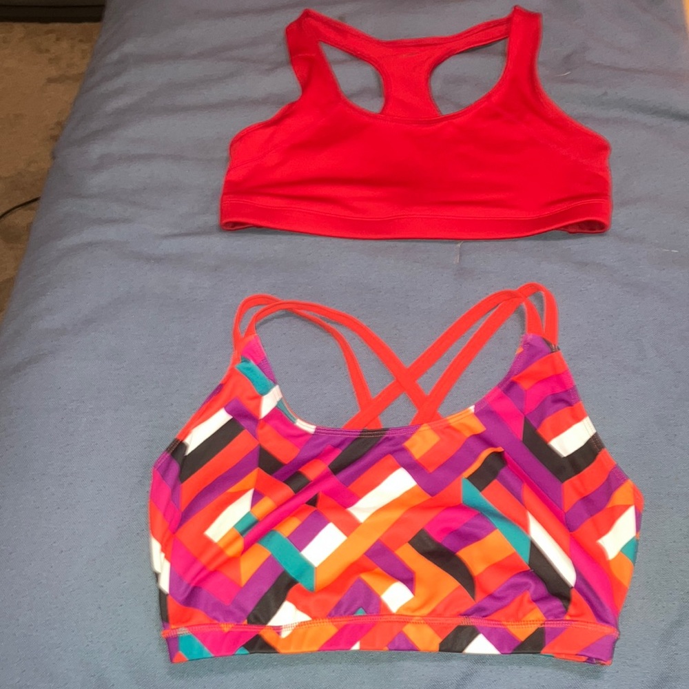 SPORTS BRAS BOTH SIZE LARGE!